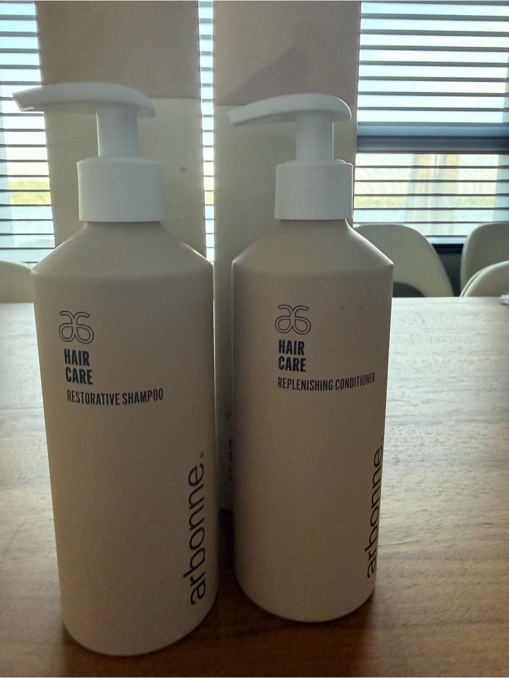 Arbonne Hair Care Restorative Shampoo & Replenishing Conditioner. New in box.
